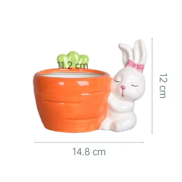 Rabbit Flower Pot-size