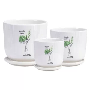 White Mini Planter Pots set