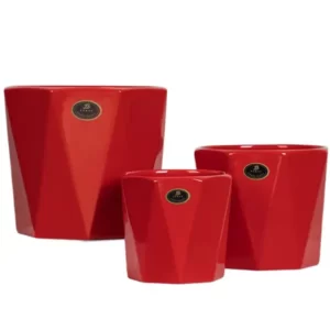 5 Inch mini red Ceramic Indoor Plant Pots wholesale