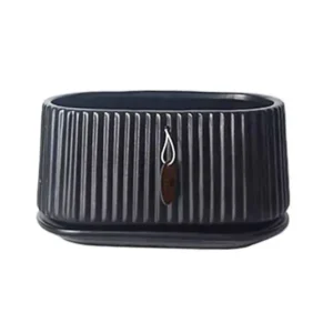 10 Inch Black ceramic planters
