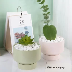 Minimalist Small White Ceramic Pots 15cm