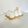 EcoNest White Ceramic Succulent Pots (2)