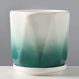 Wholesale Gradient Ceramic Flower Pots – Modern Patterned Planters (7)
