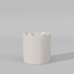 Wholesale Scalloped Edge Ceramic Flower Pots (7)