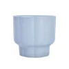 Wholesale Glossy Blue Ceramic Flower Pots for Small Plants