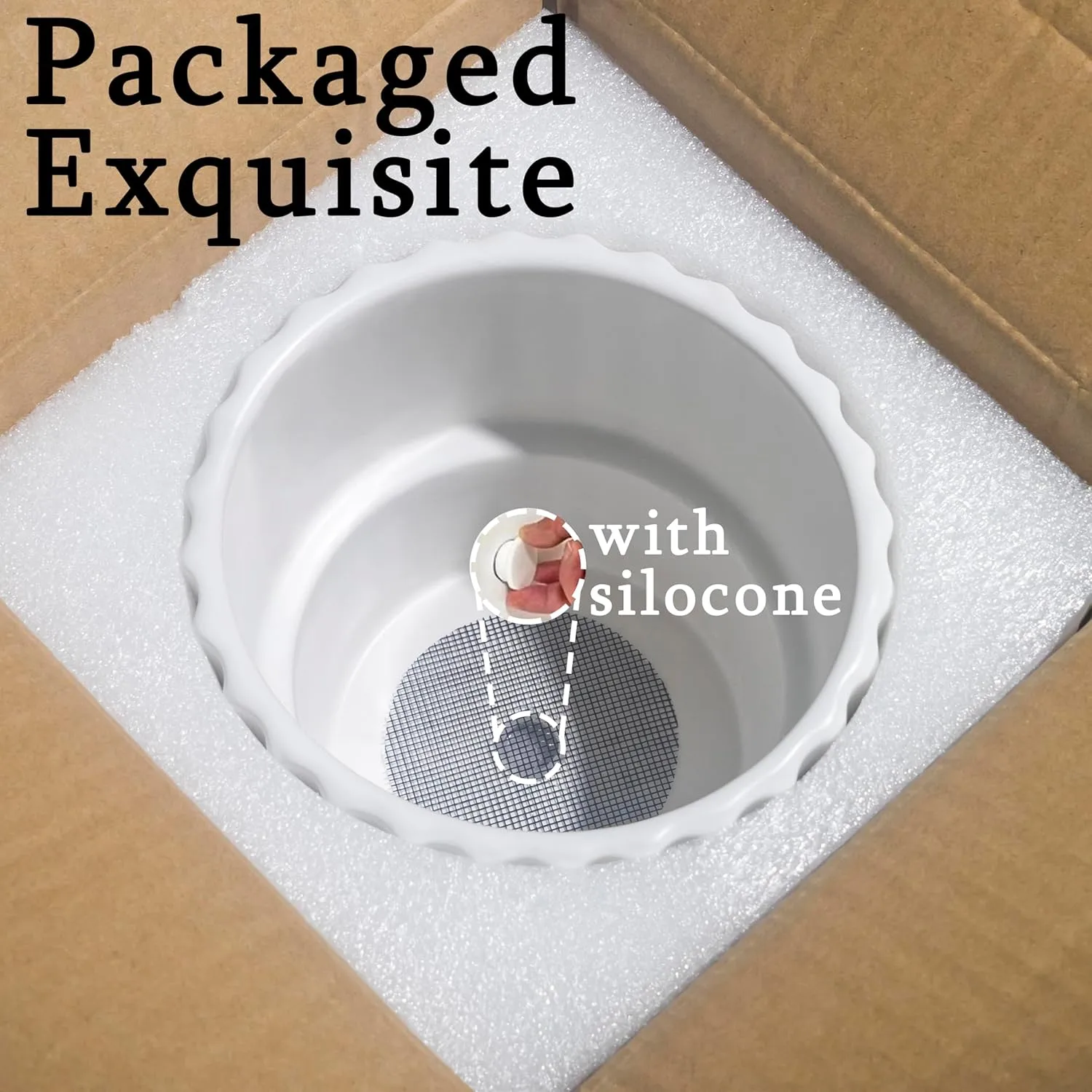 Wholesale Modern White Pattern Ceramic Flower Pots (1) Wholesale Modern White Pattern Ceramic Flower Pots