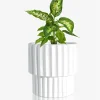 Wholesale Modern White Pattern Ceramic Flower Pots