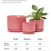Wholesale Matte Pink Ceramic Flower Pots – Modern Planters in Bulk (1)