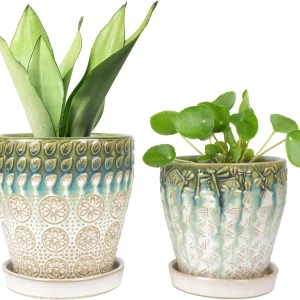 Wholesale Pattern Ceramic Flower Pots – Glazed Decorative Planters