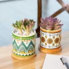 Wholesale Pattern Ceramic Flower Pots – Colorful Bohemian Planters (1)