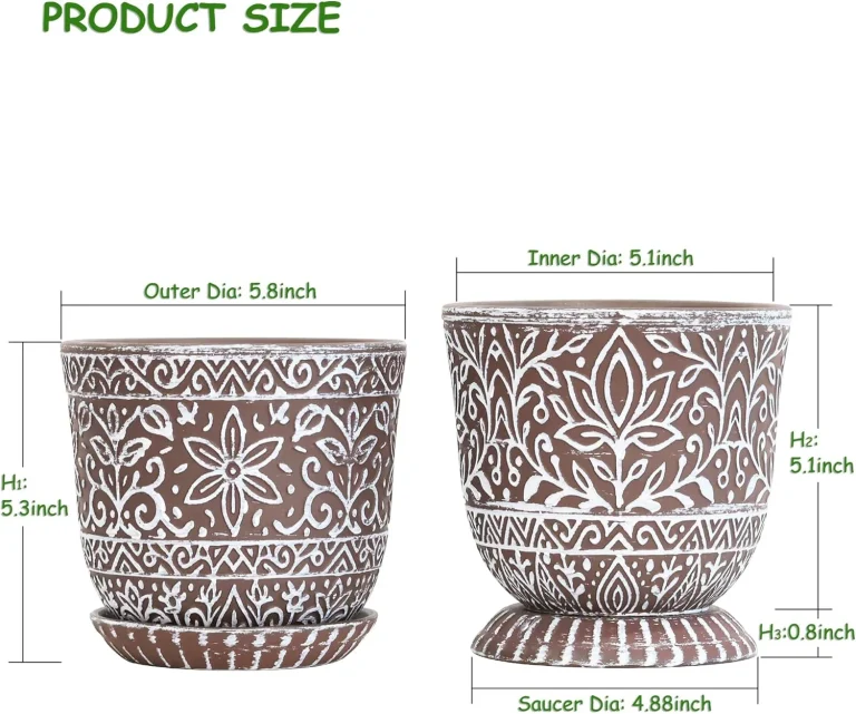 Wholesale Ceramic Flower Pot with Boho Pattern