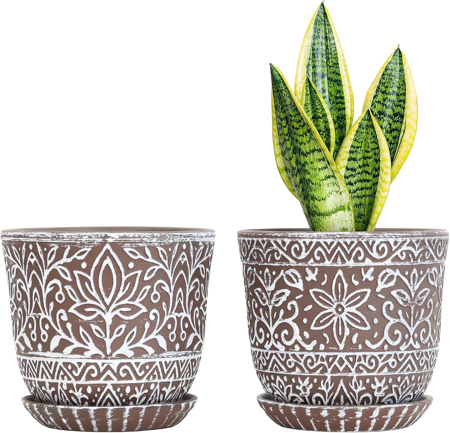 Wholesale Ceramic Flower Pot with Boho Pattern (5) Wholesale Ceramic Flower Pot with Boho Pattern