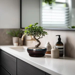 Black Ceramic Bonsai Planter with Saucer for Wholesale