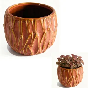 Wholesale Textured Ceramic Flower Pots Manufacturer Supply
