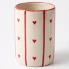 Wholesale Pink Heart Pattern Ceramic Planter