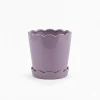Wholesale Scalloped Ceramic Flower Pot