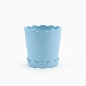Wholesale Scalloped Ceramic Flower Pot