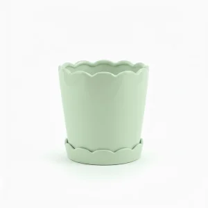 Wholesale Scalloped Ceramic Flower Pot