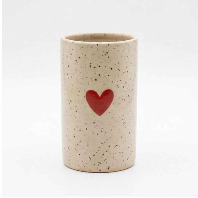 Wholesale Speckled Heart Ceramic Flower Pot (2) Wholesale Speckled Heart Ceramic Flower Pot