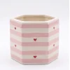pink-striped-ceramic-flower-pot