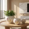 Wholesale Ceramic Flower Pots with Floral Botanical Design