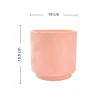Wholesale Textured Ceramic Flower Pot – Geometric Decorative Planter